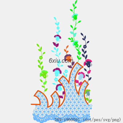 svg矢量绣花图下载
