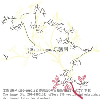 svg矢量绣花图下载
