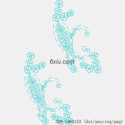 svg矢量绣花图下载