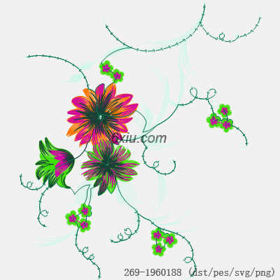 svg矢量绣花图下载