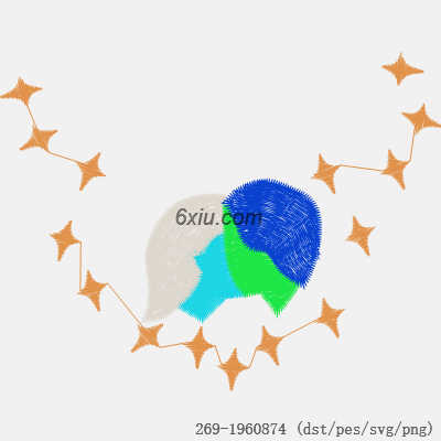 svg矢量绣花图下载
