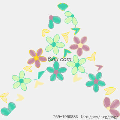 svg矢量绣花图下载