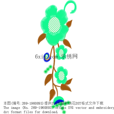 svg矢量绣花图下载