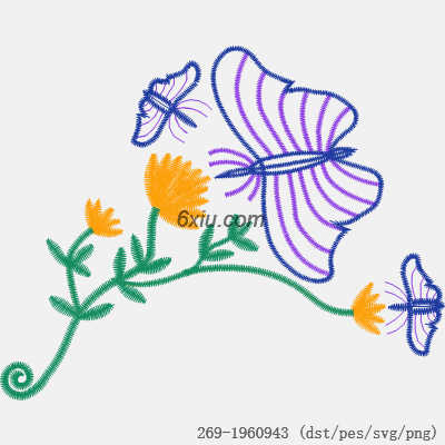 svg矢量绣花图下载