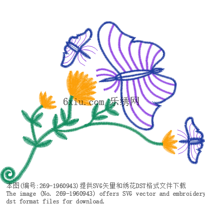 svg矢量绣花图下载