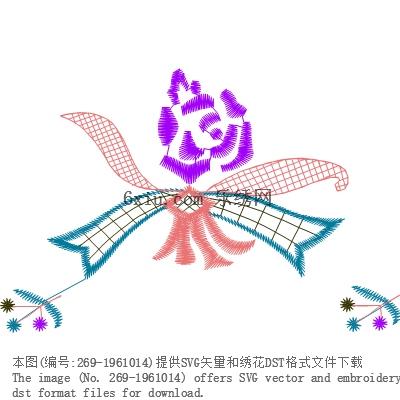 svg矢量绣花图下载