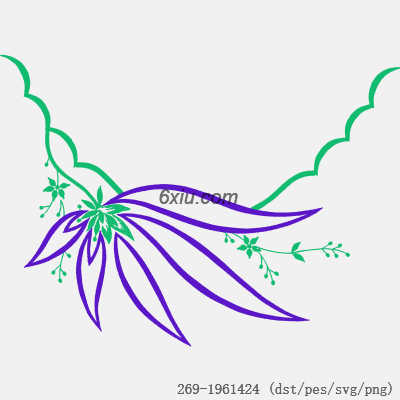 svg矢量绣花图下载