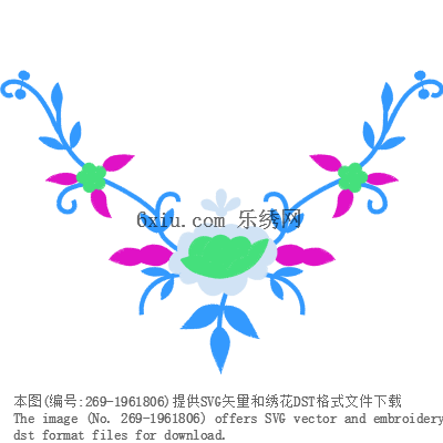 svg矢量绣花图下载