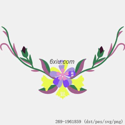 svg矢量绣花图下载