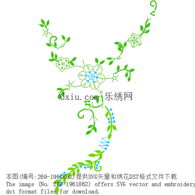 svg矢量绣花图下载