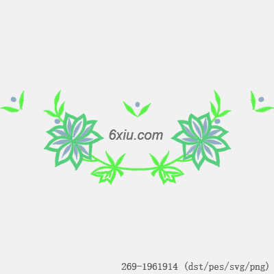 svg矢量绣花图下载