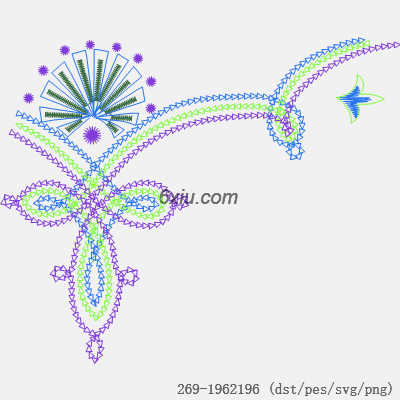 svg矢量绣花图下载