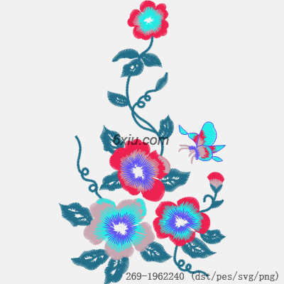 svg矢量绣花图下载