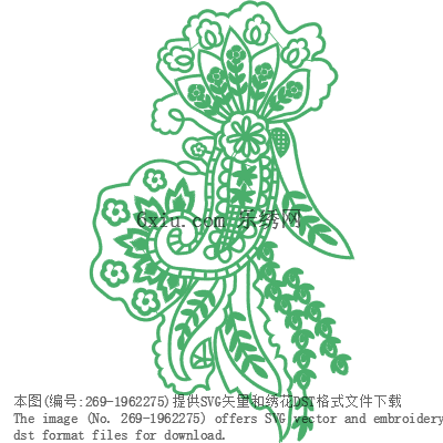 svg矢量绣花图下载