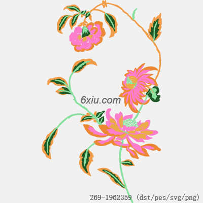 svg矢量绣花图下载