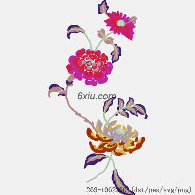 svg矢量绣花图下载