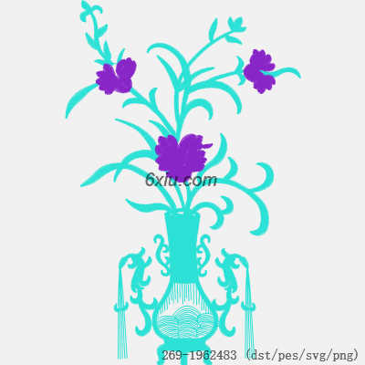 svg矢量绣花图下载