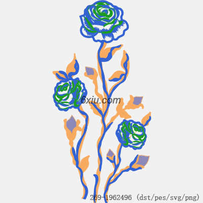 svg矢量绣花图下载