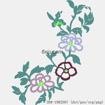 svg矢量绣花图下载