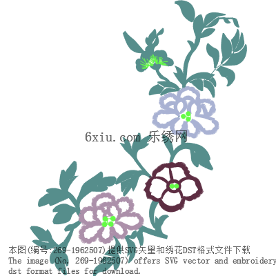 svg矢量绣花图下载