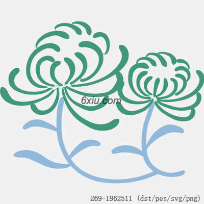 svg矢量绣花图下载
