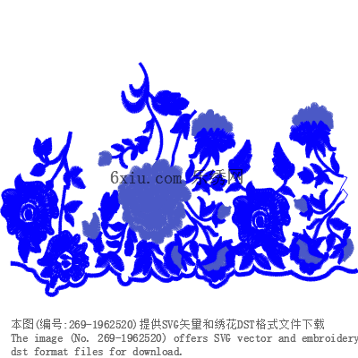 svg矢量绣花图下载