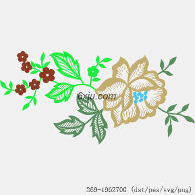 svg矢量绣花图下载