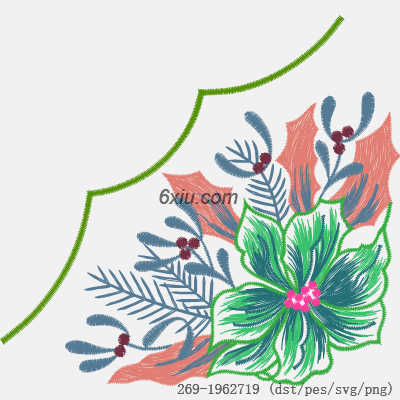 svg矢量绣花图下载