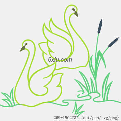 svg矢量绣花图下载