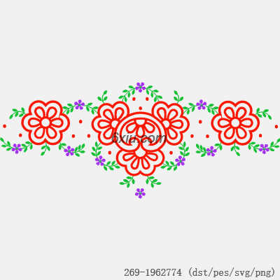 svg矢量绣花图下载