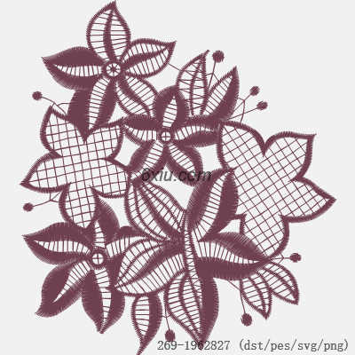 svg矢量绣花图下载