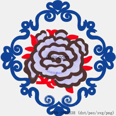 svg矢量绣花图下载