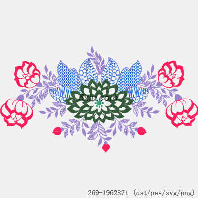 svg矢量绣花图下载