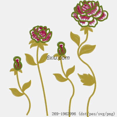 svg矢量绣花图下载