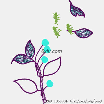 svg矢量绣花图下载