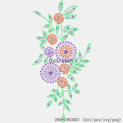 svg矢量绣花图下载