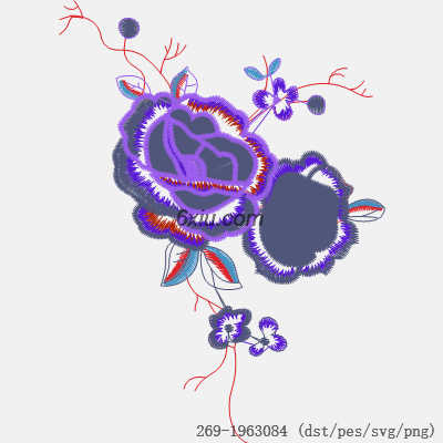 svg矢量绣花图下载