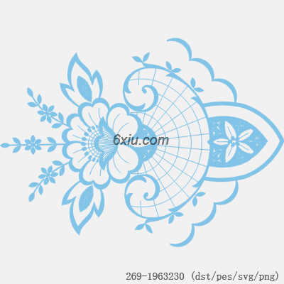 svg矢量绣花图下载