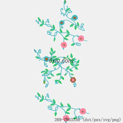 svg矢量绣花图下载