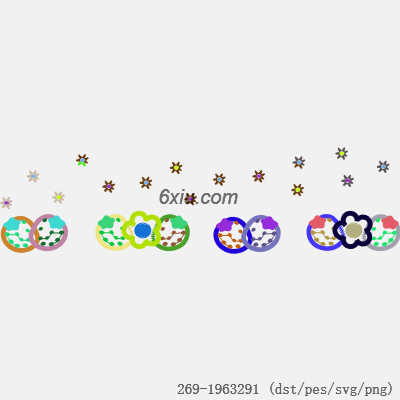 svg矢量绣花图下载