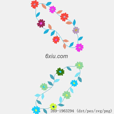 svg矢量绣花图下载