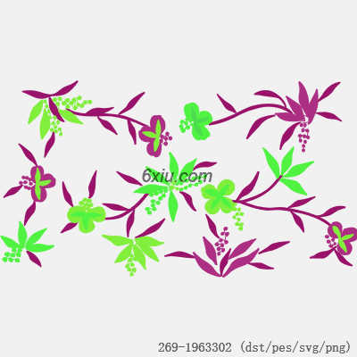 svg矢量绣花图下载