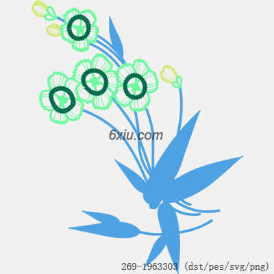 svg矢量绣花图下载