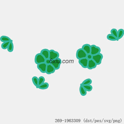 svg矢量绣花图下载
