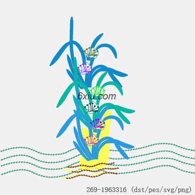 svg矢量绣花图下载