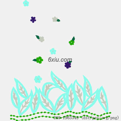 svg矢量绣花图下载