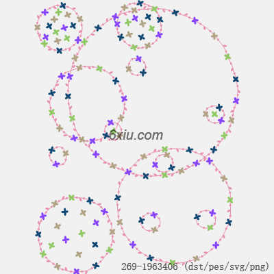 svg矢量绣花图下载