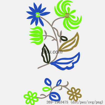svg矢量绣花图下载