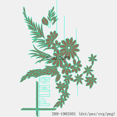 svg矢量绣花图下载