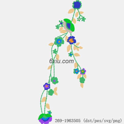 svg矢量绣花图下载